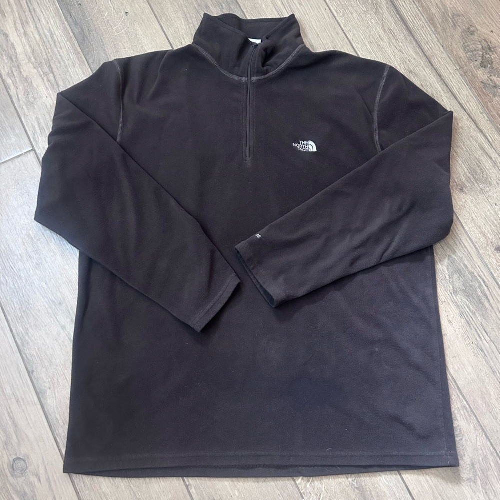 The North Face Jacket Mens XL Brown TKA 100 Quarter Zip Men's Xl